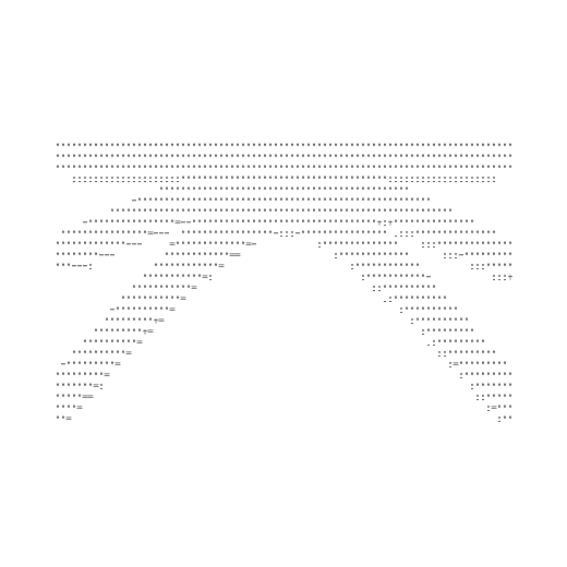 Rotating Klyra mark rendered in ASCII characters