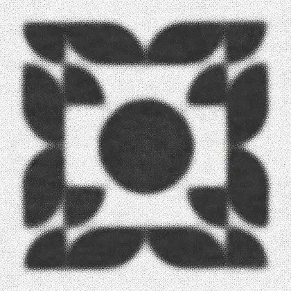 The third Oros hedge-fit stage rendered in a monochrome halftone field